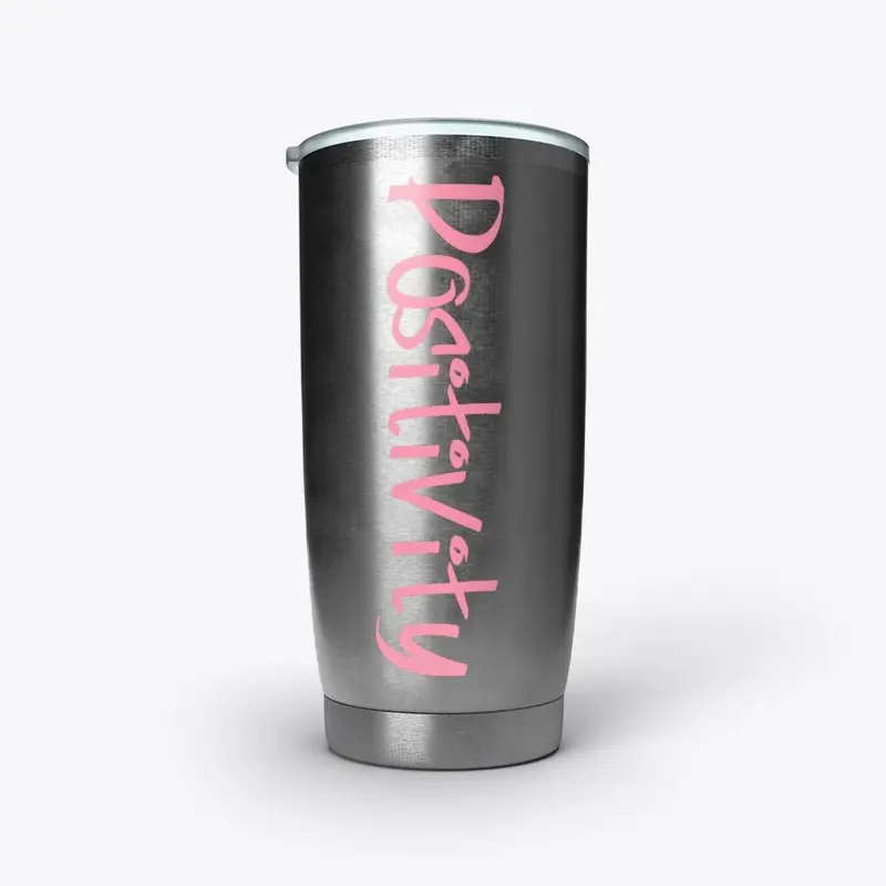 Positivity Drinkware in Pink